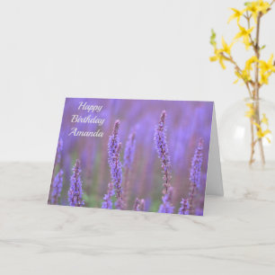 Carte Mer de fleurs violettes au RHS Wisley