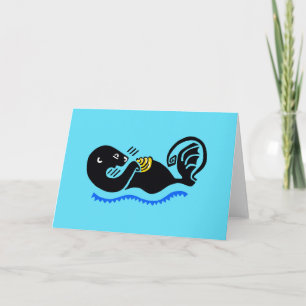 Carte Mer jolie OTTER - Conservation - Nature -