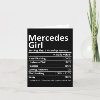 Carte Mercedes Girl Tx Texas Funny City Home Roots Usa G