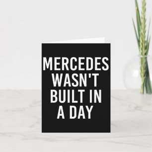 Carte Mercedes n'a pas été construit dans un jour drôle 