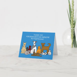 Carte Merci à Pet Foster Papa