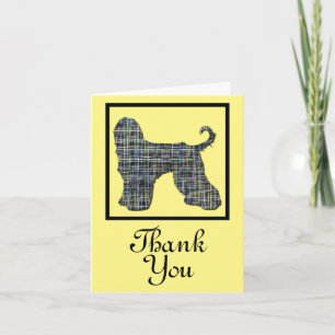 Carte Merci afghan de chien de chien de chien