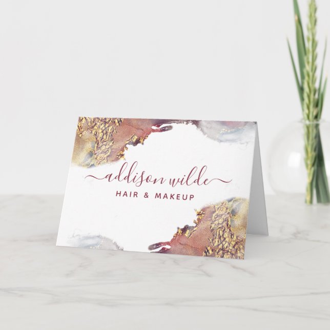 Carte Merci au client pour l'art liquide moderne violet  (Devant)