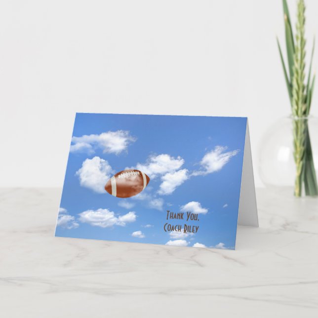 Carte Merci au football Entraîneur (Devant)