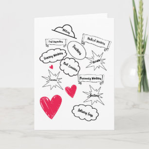 Carte Merci Aux Travailleurs Essentiels