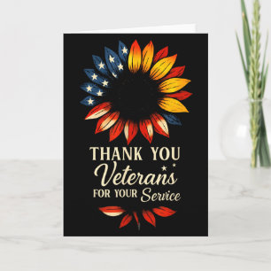 Carte Merci aux vétérans Jour des vétérans militaires du