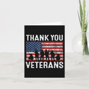 Carte Merci aux vétérans Mémorial Patriotique Militaire 