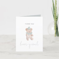 Carte Merci beaucoup Ourson