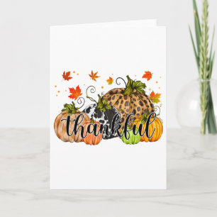 Carte Merci Citrouille Automne Bon thanksgiving Automne 