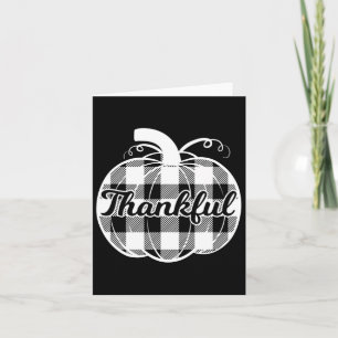 Carte Merci Citrouille mignon Thanksgiving Automne Pla d