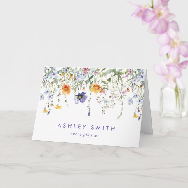 Carte Merci client fleur sauvage (Orchidée)