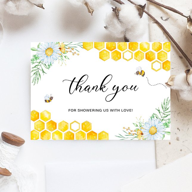 Carte Merci d'abeille au miel floral (Créateur téléchargé)