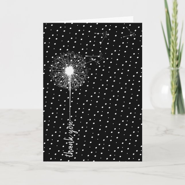 Carte Merci Dandelion aux points (Devant)