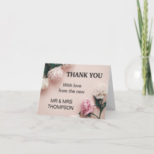 Carte Merci d'avoir fait partie de notre Merci Mariage
