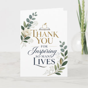 Carte Merci d'avoir inspiré tant de vies