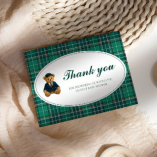 Carte Merci de Baby shower de l'ours en pelo