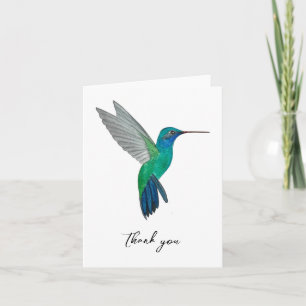Carte Merci de colibri à bec large