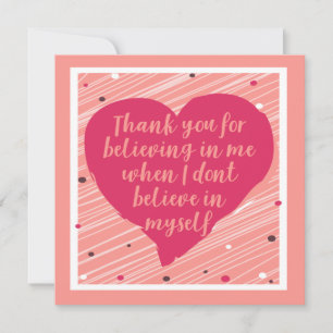 Carte Merci de croire en moi Bonne Galentines Day