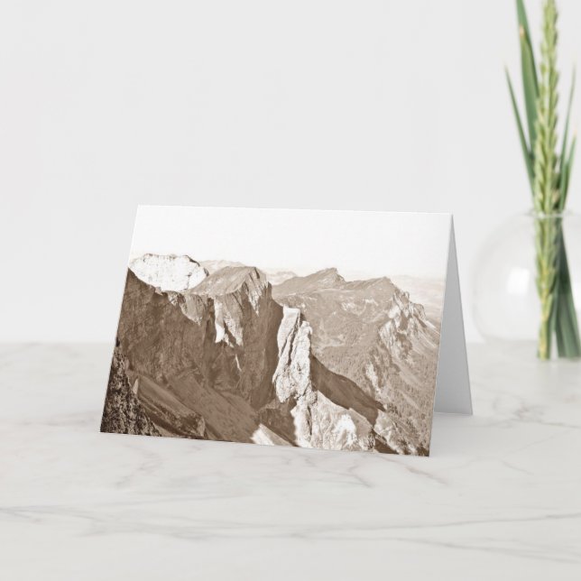 Carte Merci de la montagne Suisse (Devant)
