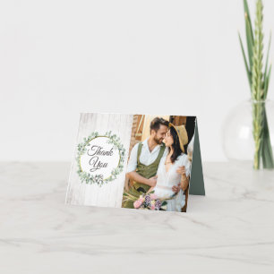 Carte Merci de Mariage campagnard à poule de coton du su