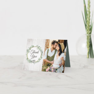 Carte Merci de Mariage campagnard à poule de coton du su