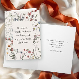 Carte Merci de m'avoir aimé quand même Fête des Mères