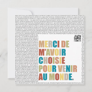 Carte "Merci de m'avoir choisie" - Moi Super Maman
