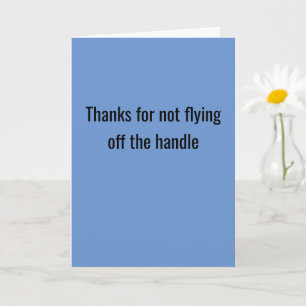 Carte Merci De Ne Pas Avoir Volé La Poignée