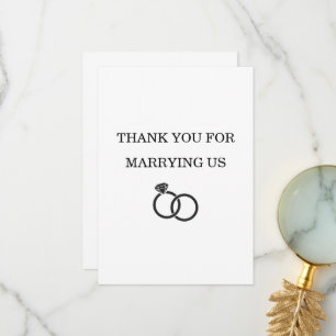 Carte Merci de Nous Avoir Mariés