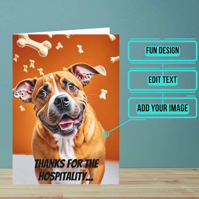 Carte Merci de nous laisser rester avec vous (This is a great card to thank someone who showed you hospitality.)