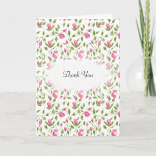 Carte Merci De Sympathie Avec Les Roses Roses Roses
