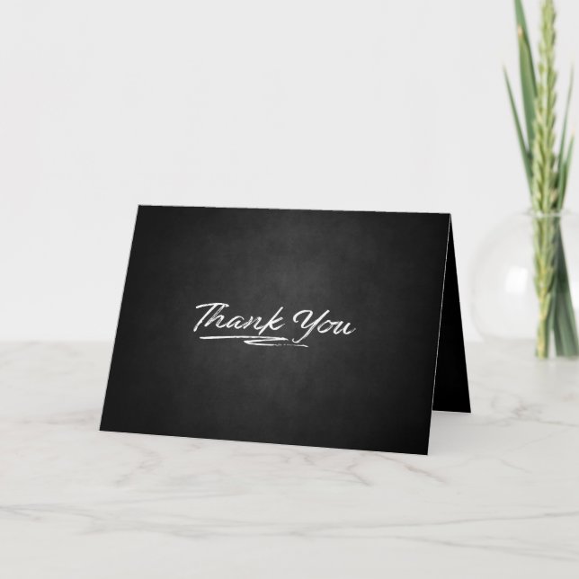 Carte Merci de texture sur noir (Devant)