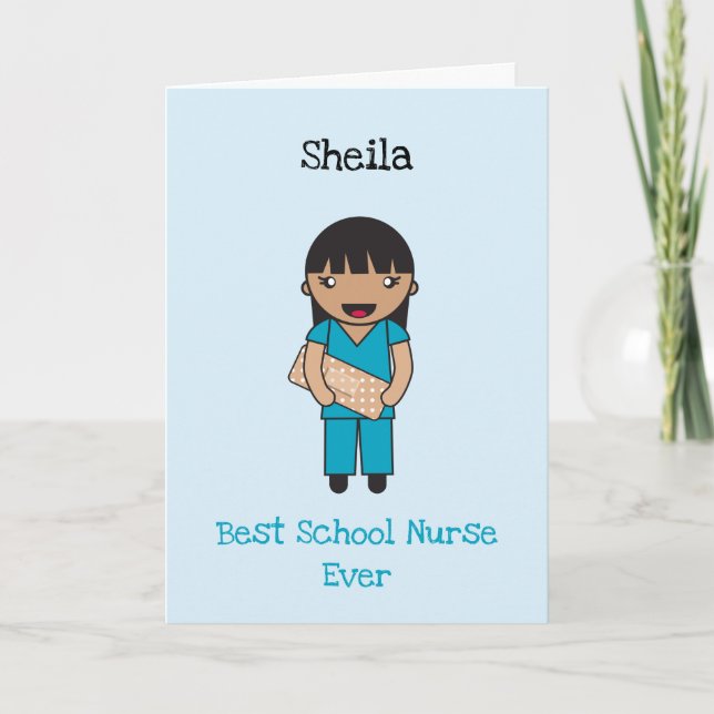 Carte Merci de travail en ligne de première ligne Chibi  (Devant)