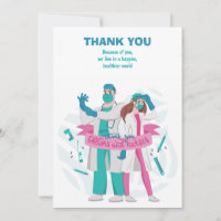 Carte Merci des médecins et des infirmières