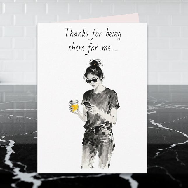 Carte Merci d'être là pour moi (Créateur téléchargé)