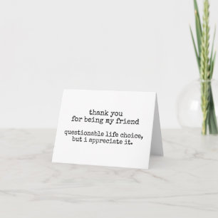 Carte Merci d'être mon ami
