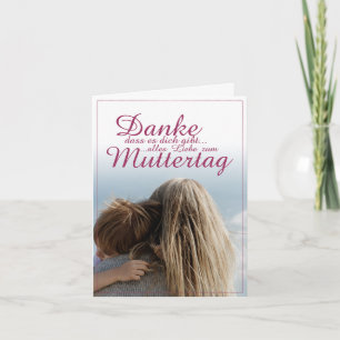 Carte Merci d'exister, Fête des Mères, Mère & Enfant