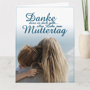 Carte Merci d'exister, Fête des Mères, Mère & Enfant