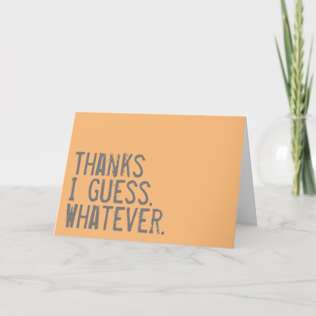 Carte Merci drôle (Devant)