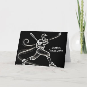 Carte Merci du joueur de baseball Neon