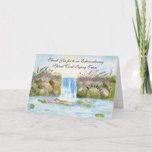 Carte Merci Équipe Vertébrale Lutter Otter Cascade Bois