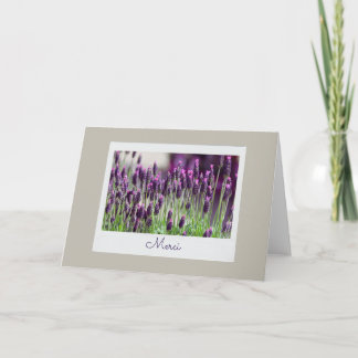 Carte Merci French Lavender France Merci Gratitude