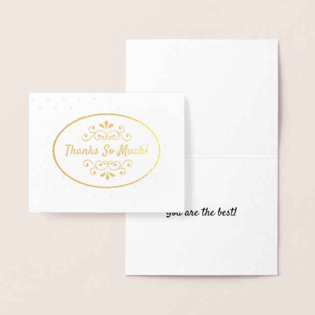 Carte Merci Gold Foil (Affichage)