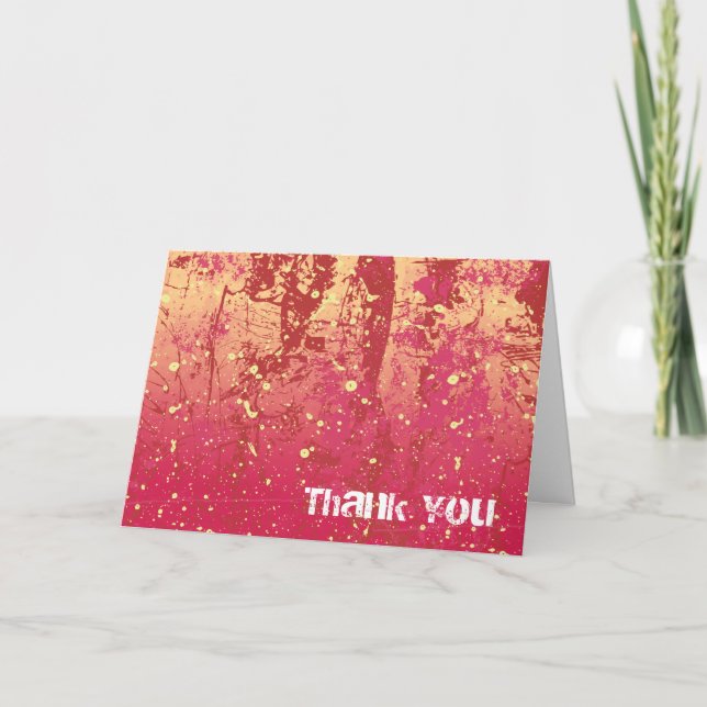 Carte Merci Grunge Urban Sunrise Card (Devant)