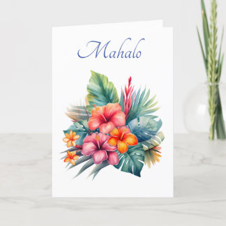 Carte Merci hawaïenne (Mahalo signifie merci)