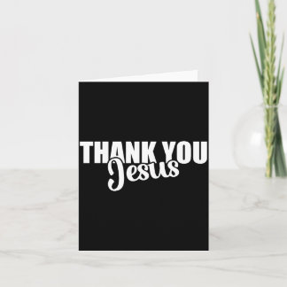 Carte Merci Jésus Foi basée sur la Bible chrétienne Évan