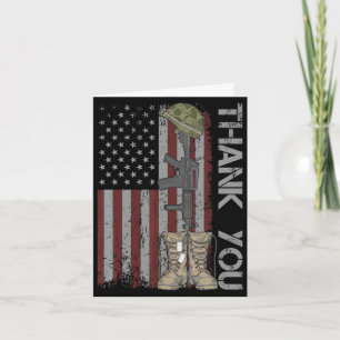 Carte Merci journee du souvenir patriotique 4 juillet fl