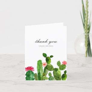 Carte Merci l'épousant élégant du jardin   de cactus