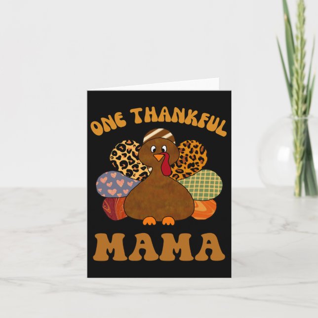 Carte Merci Mama Pour Les Femmes Chute Mère Thanksgiving (Devant)