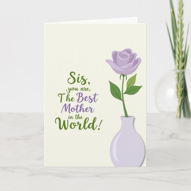 Carte Merci Maman à pois (Devant)